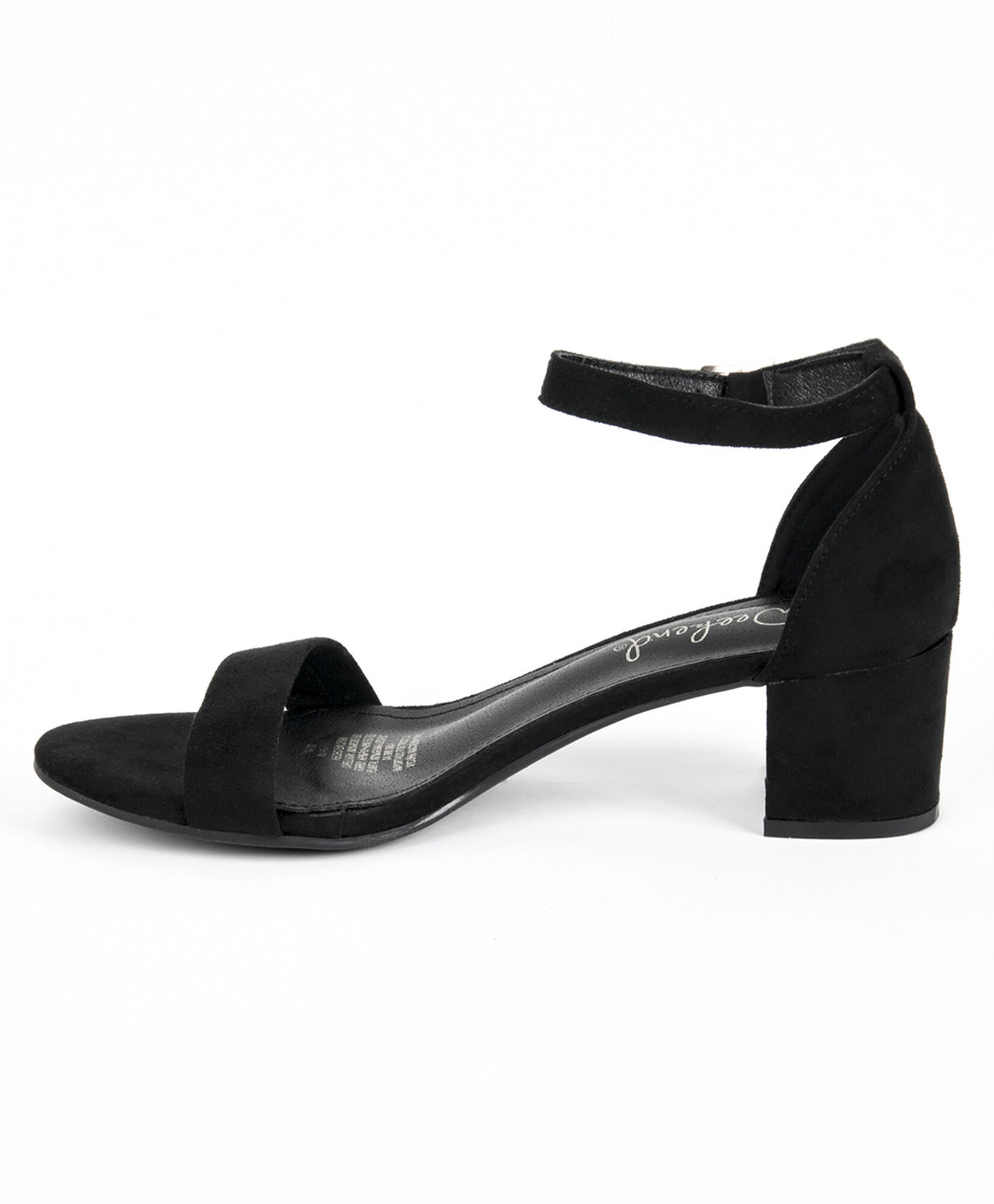 Sandalia mujer negra taco medio Sandalia mujer negra taco medio