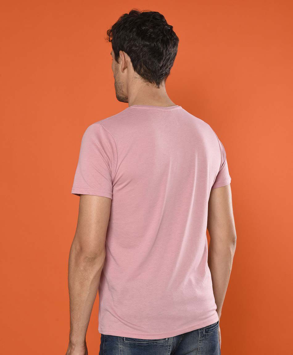 Polera manga corta cuello redondo