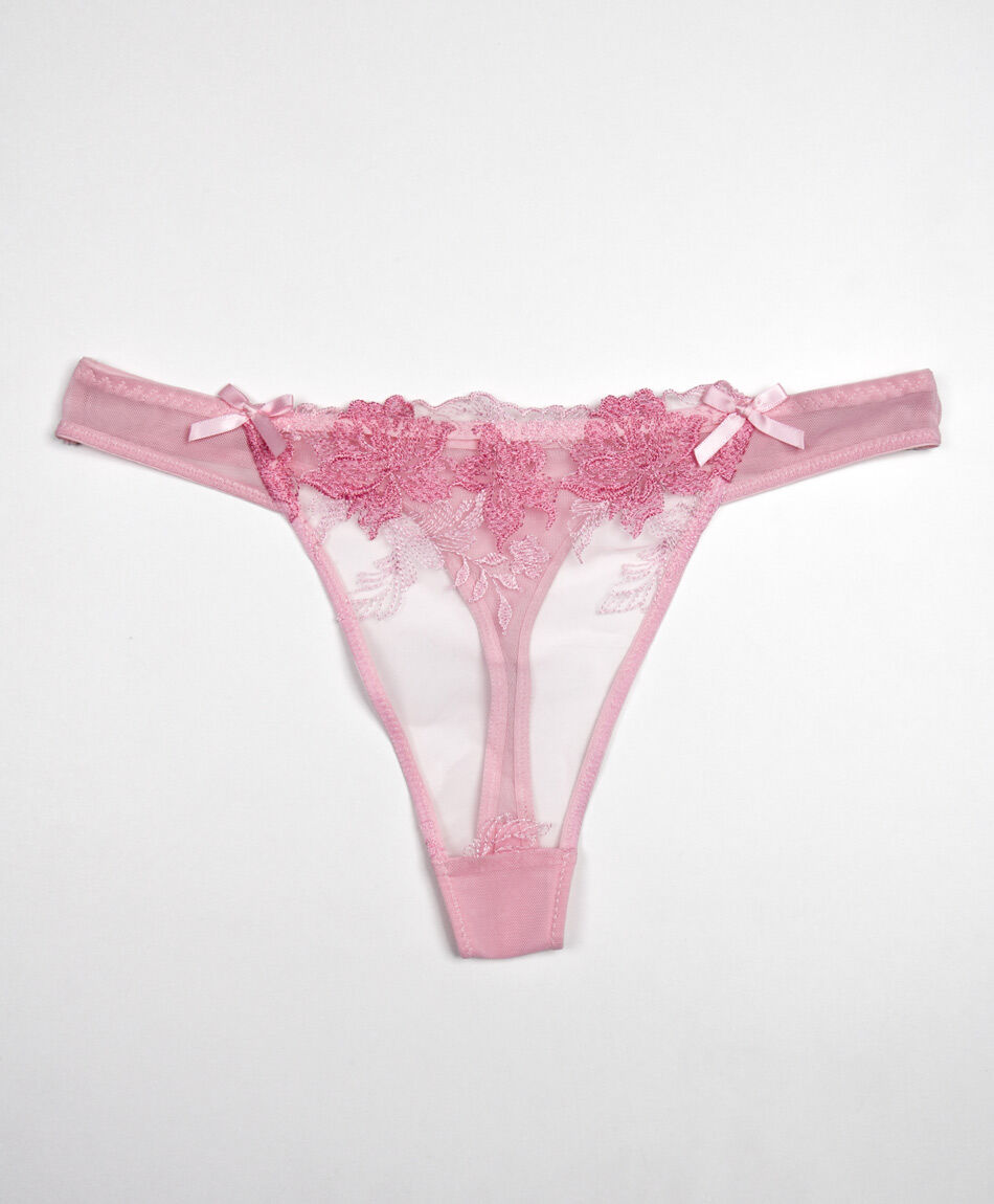 Colaless mujer encaje pink flower