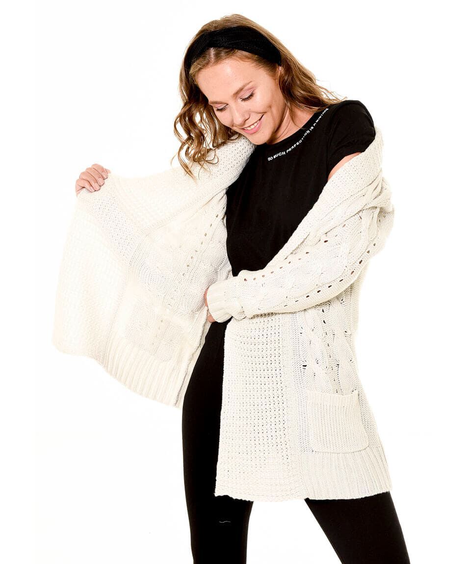 Cardigan trenzas