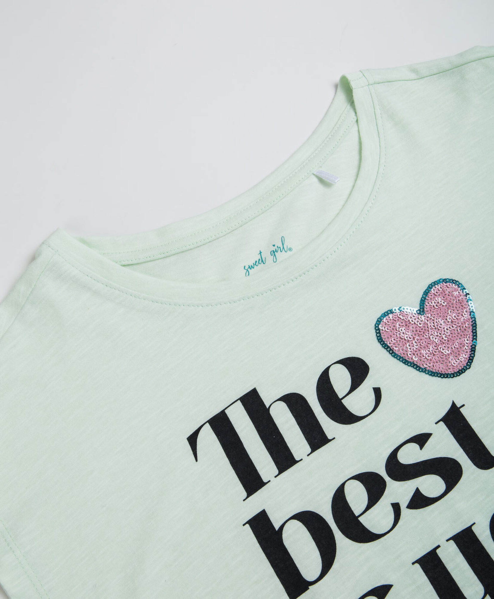 Polera niña frase nudo Polera niña frase nudo