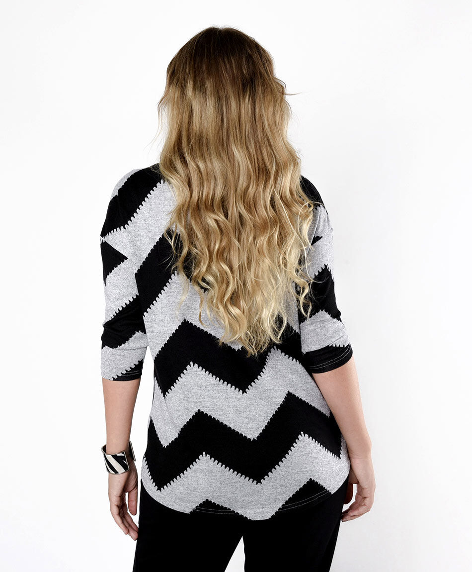 Polera mujer zigzag