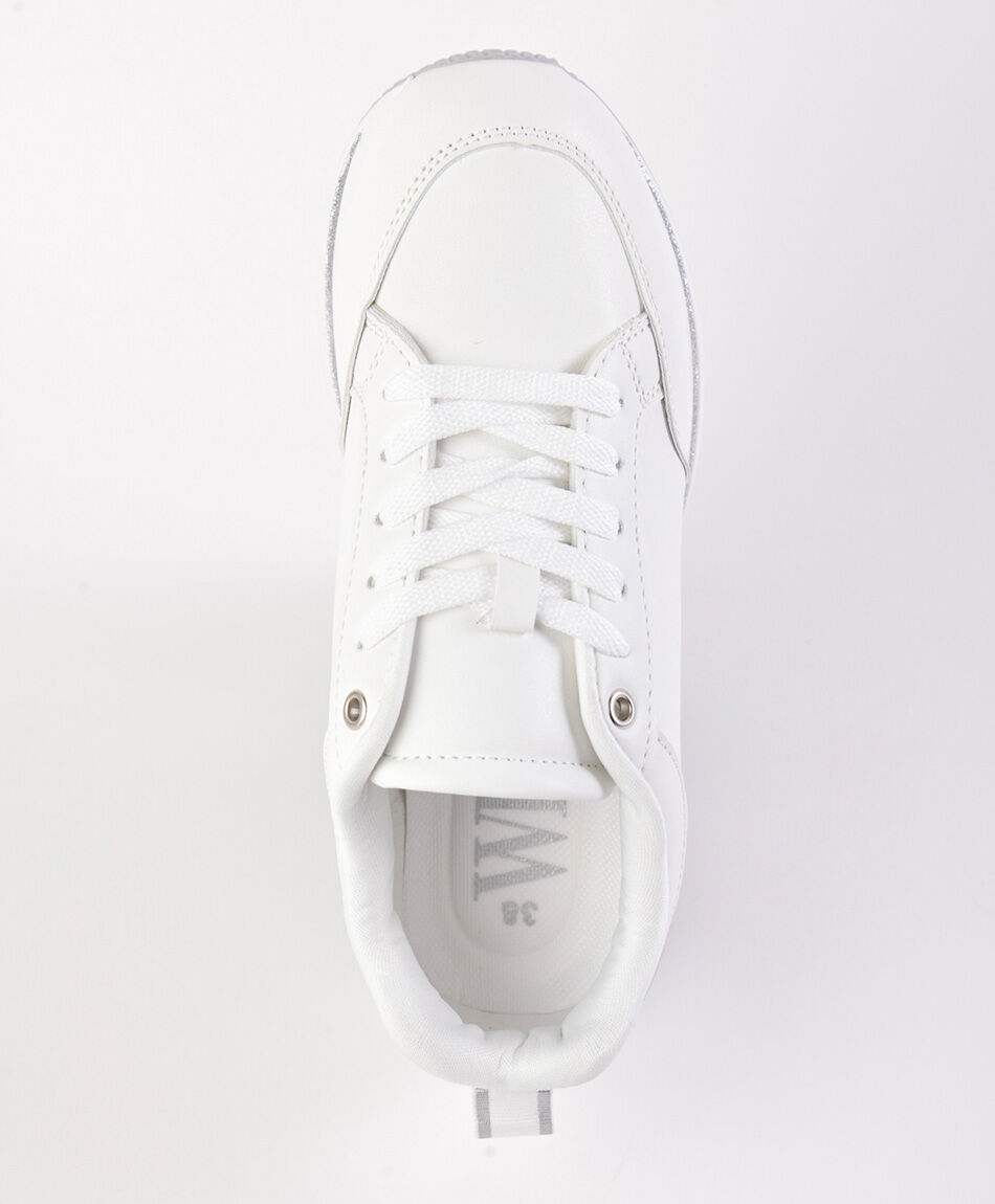 Zapatilla mujer plataforma silver