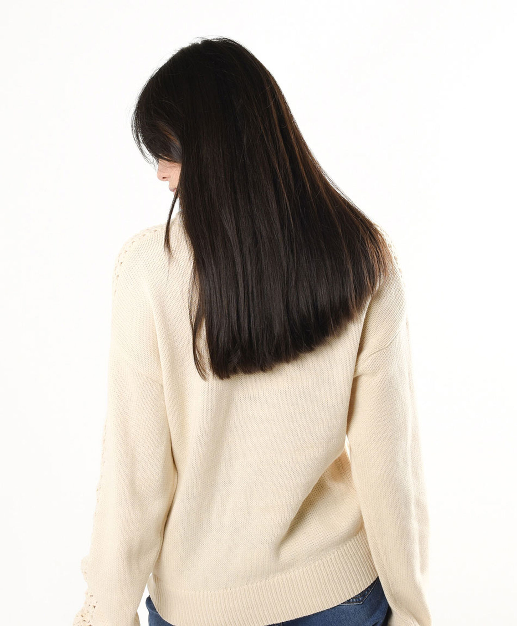 Sweater mujer mangas caladas Sweater mujer mangas caladas