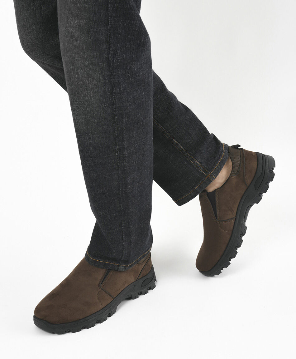 Zapato hombre gamuza el&aacute;sticos