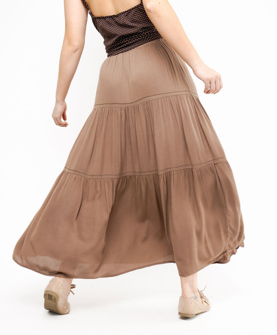 Falda mujer pisos encaje