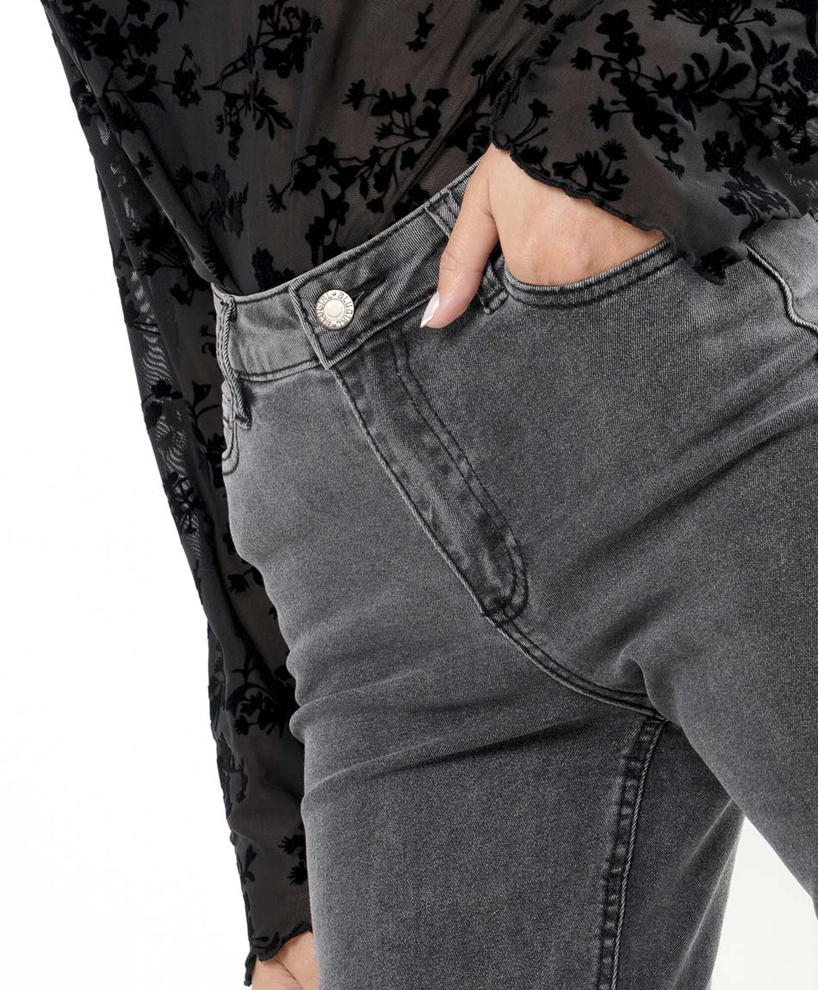 Jeans mujer gris flare Jeans mujer gris flare