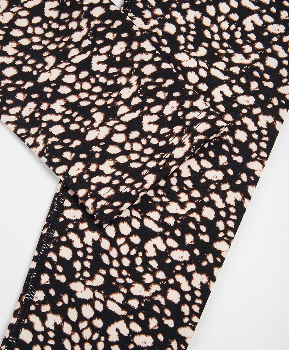 Calza deportiva mujer print caf&eacute;