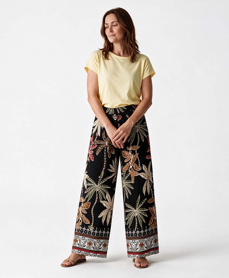Pantal&oacute;n mujer palmeras