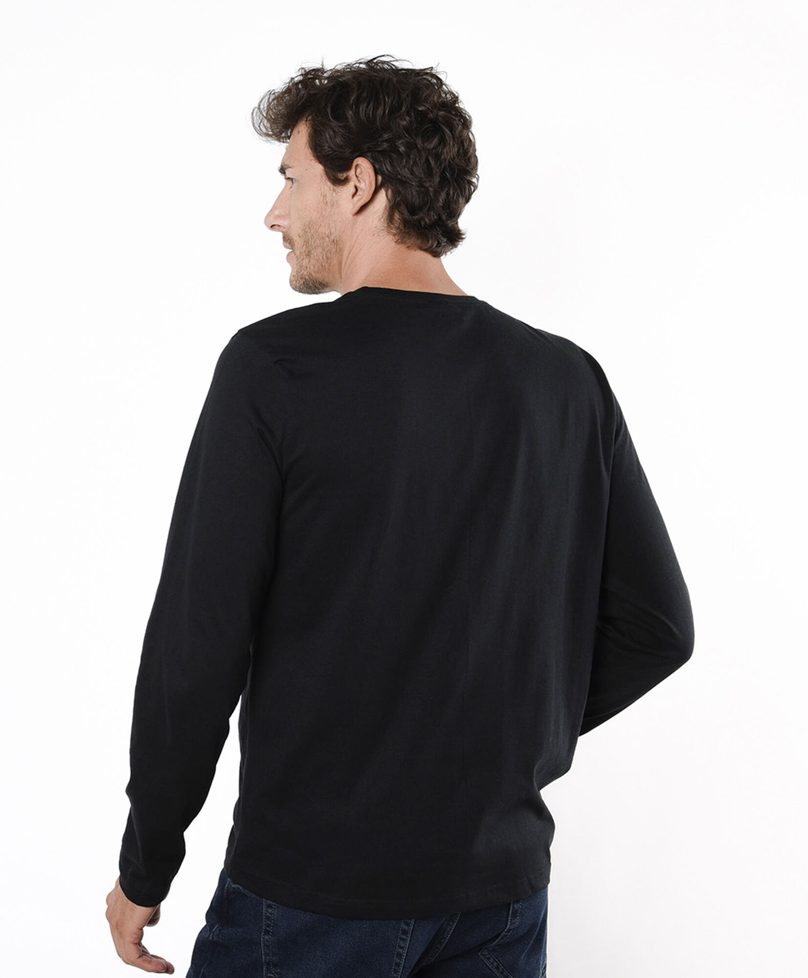 Polera hombre estampado cuadrado Polera hombre estampado cuadrado