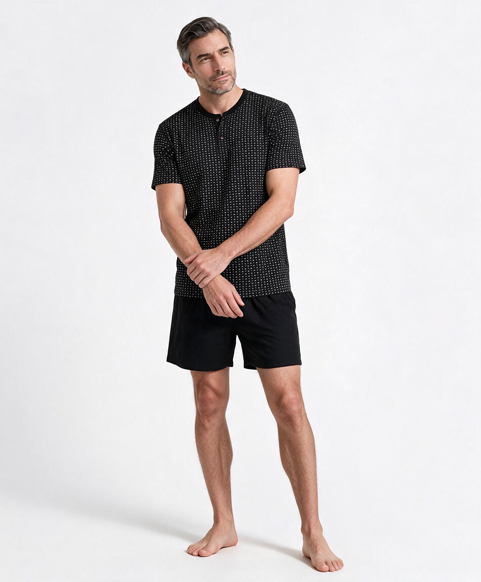 Pijama hombre mini print