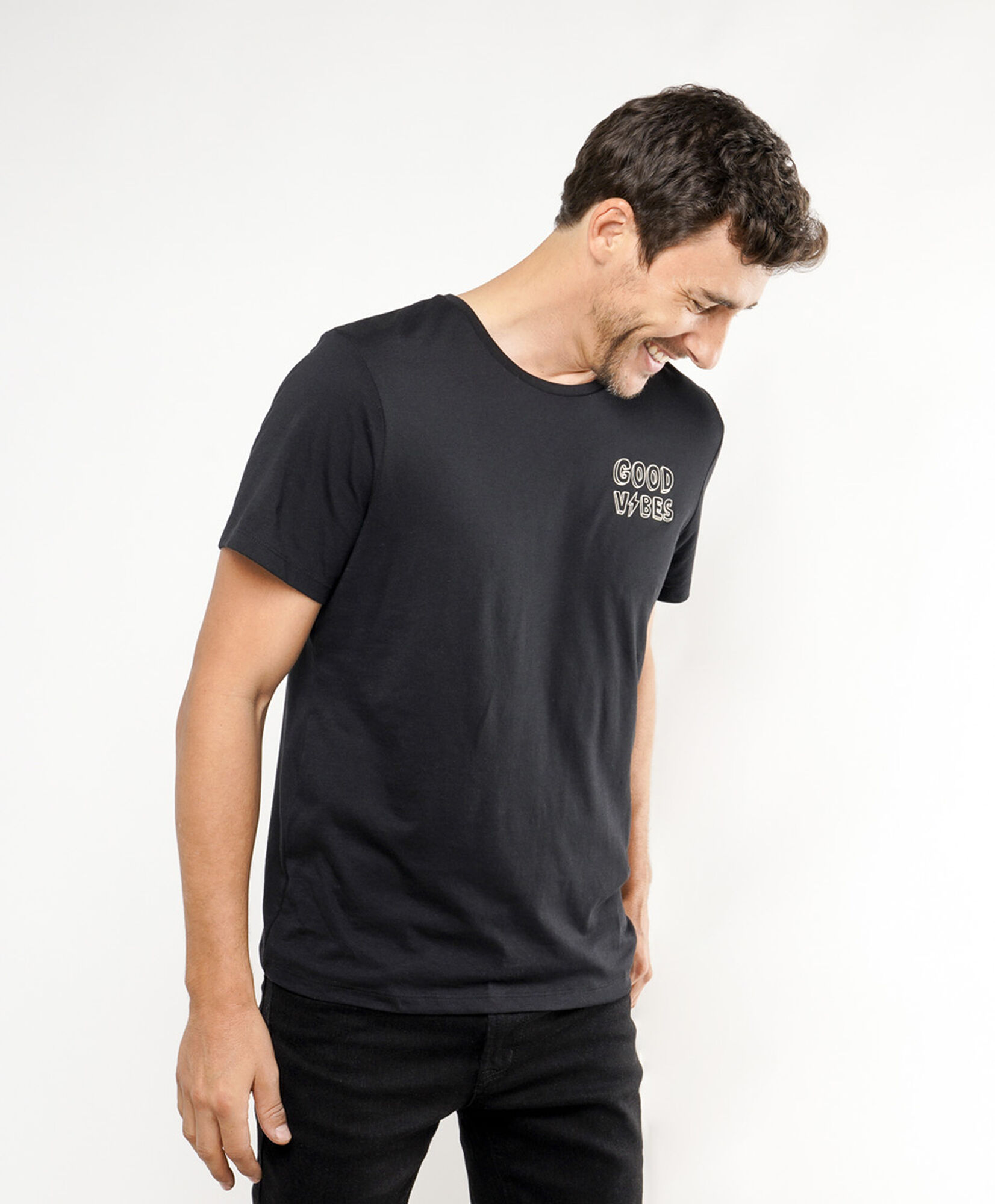 Polera hombre doble estampado believe Polera hombre doble estampado believe