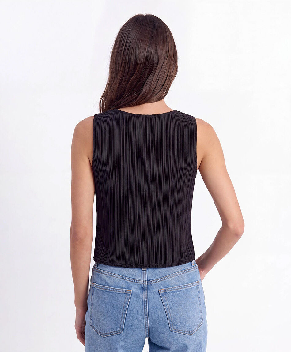 Vest mujer rib sat&iacute;n