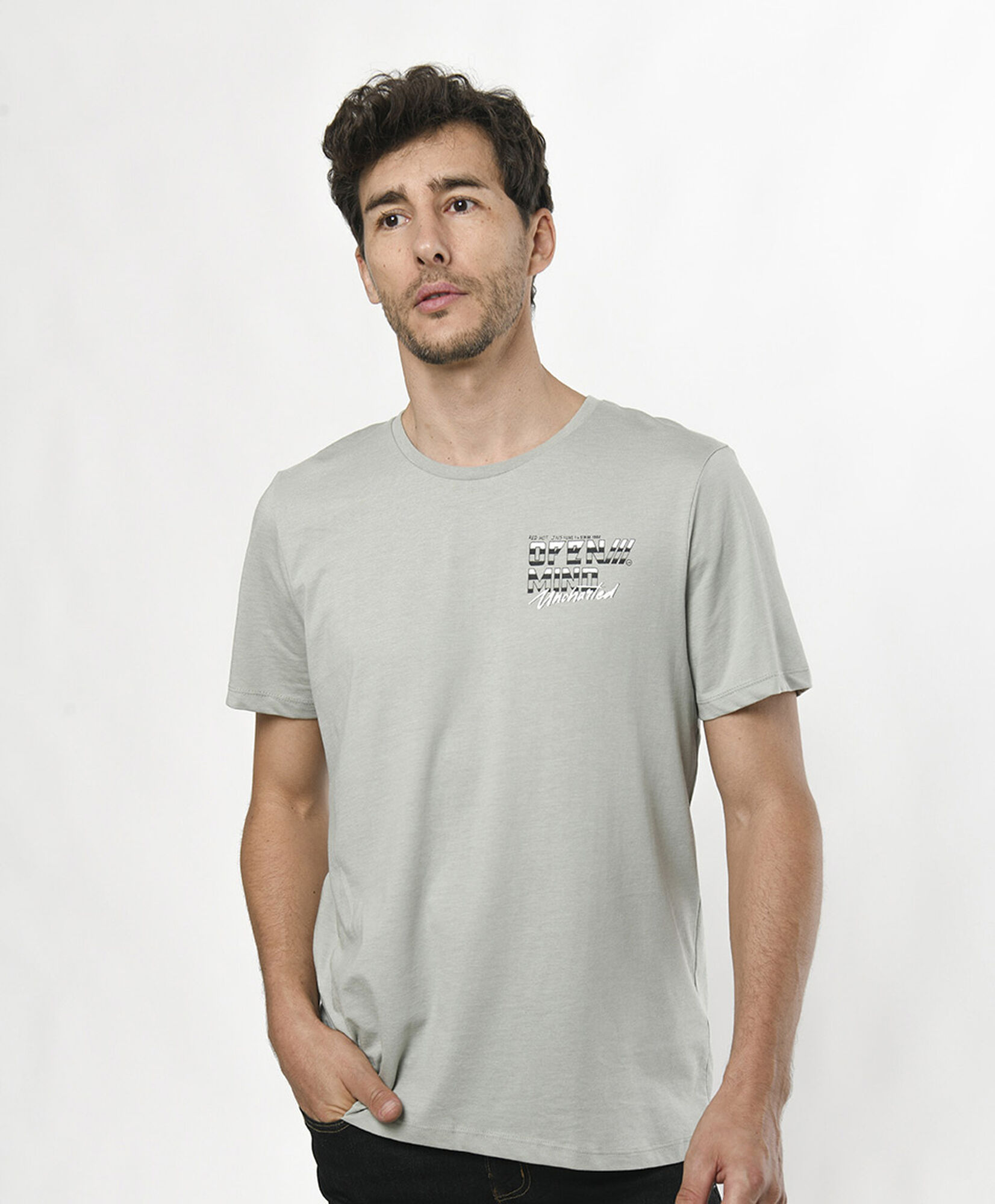 Polera hombre doble estampado rock Polera hombre doble estampado rock