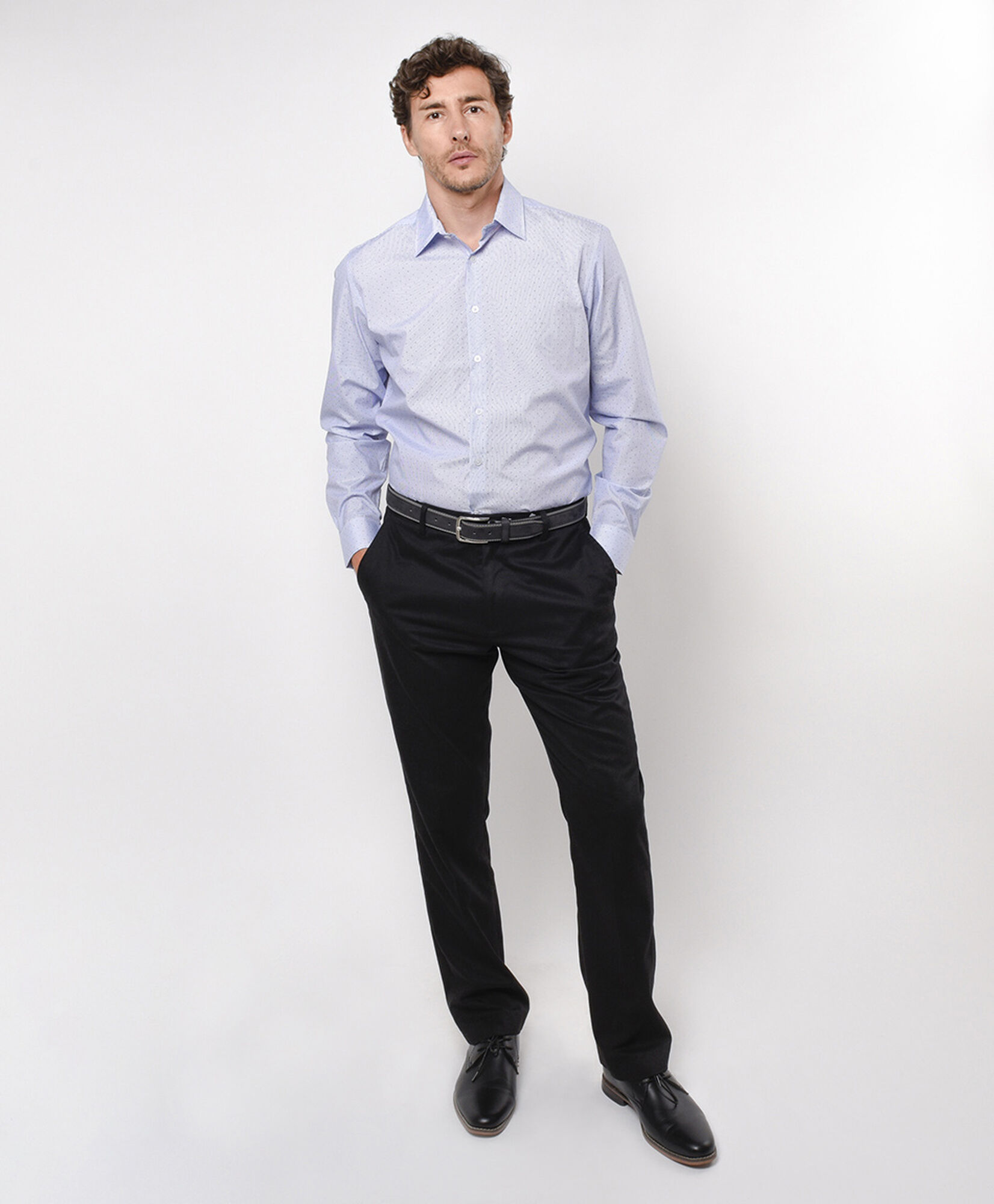 Camisa hombre puntos y líneas Camisa hombre puntos y líneas