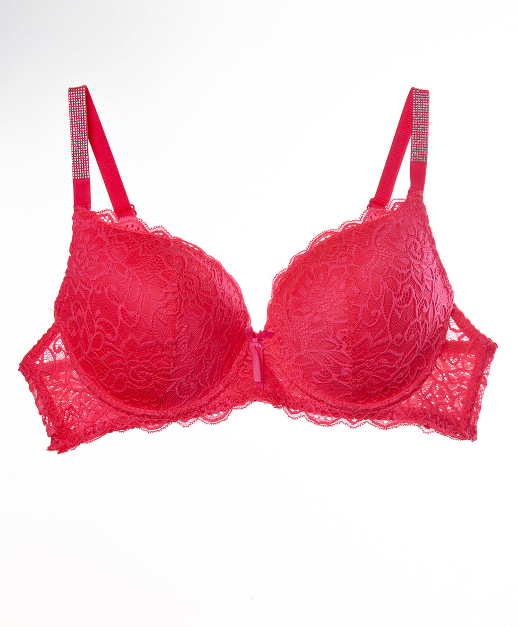 Sostén mujer push up encajes brillos Sostén mujer push up encajes brillos
