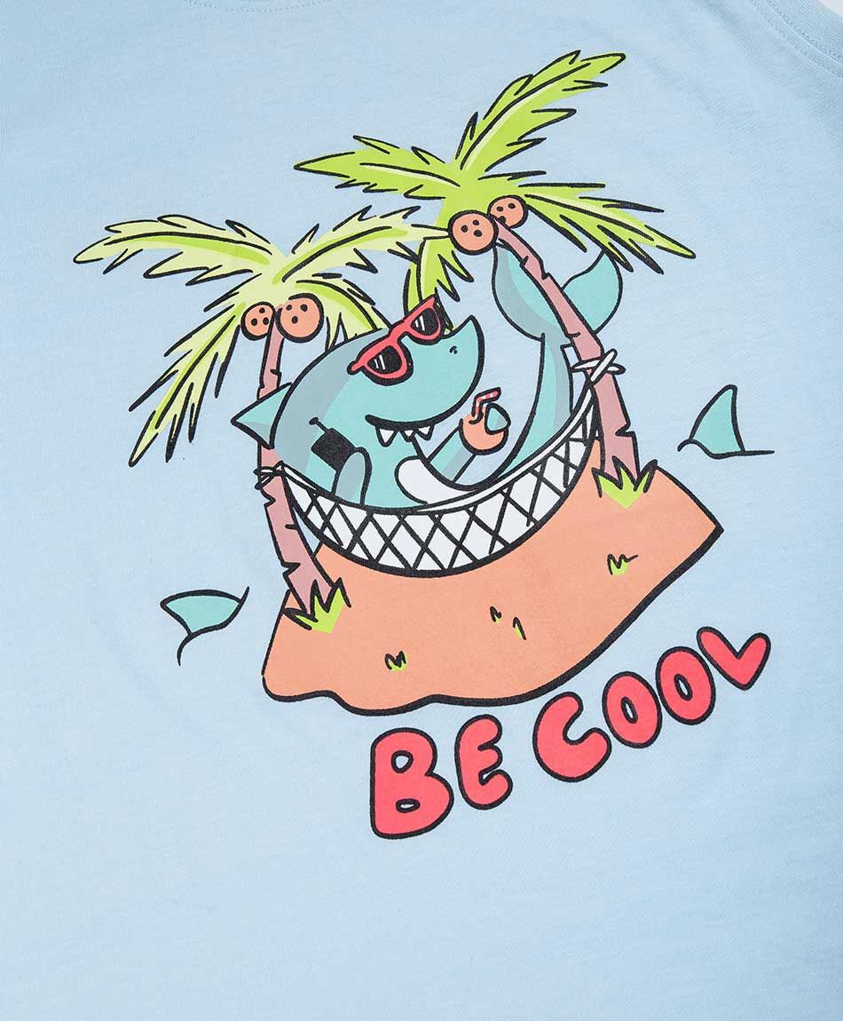 Polera ni&ntilde;o be cool sin mangas