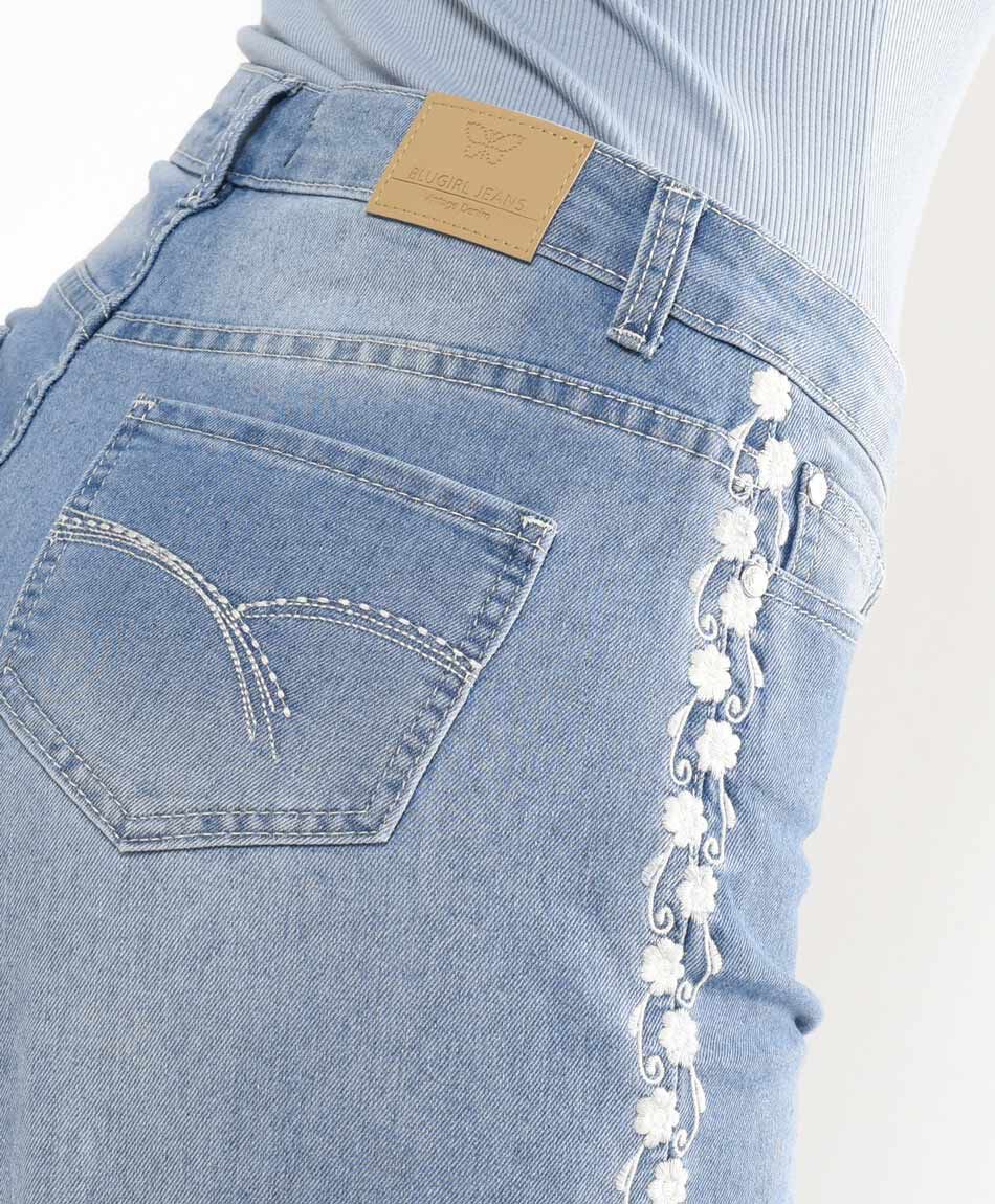 Jeans mujer esencia floreada&nbsp;wide