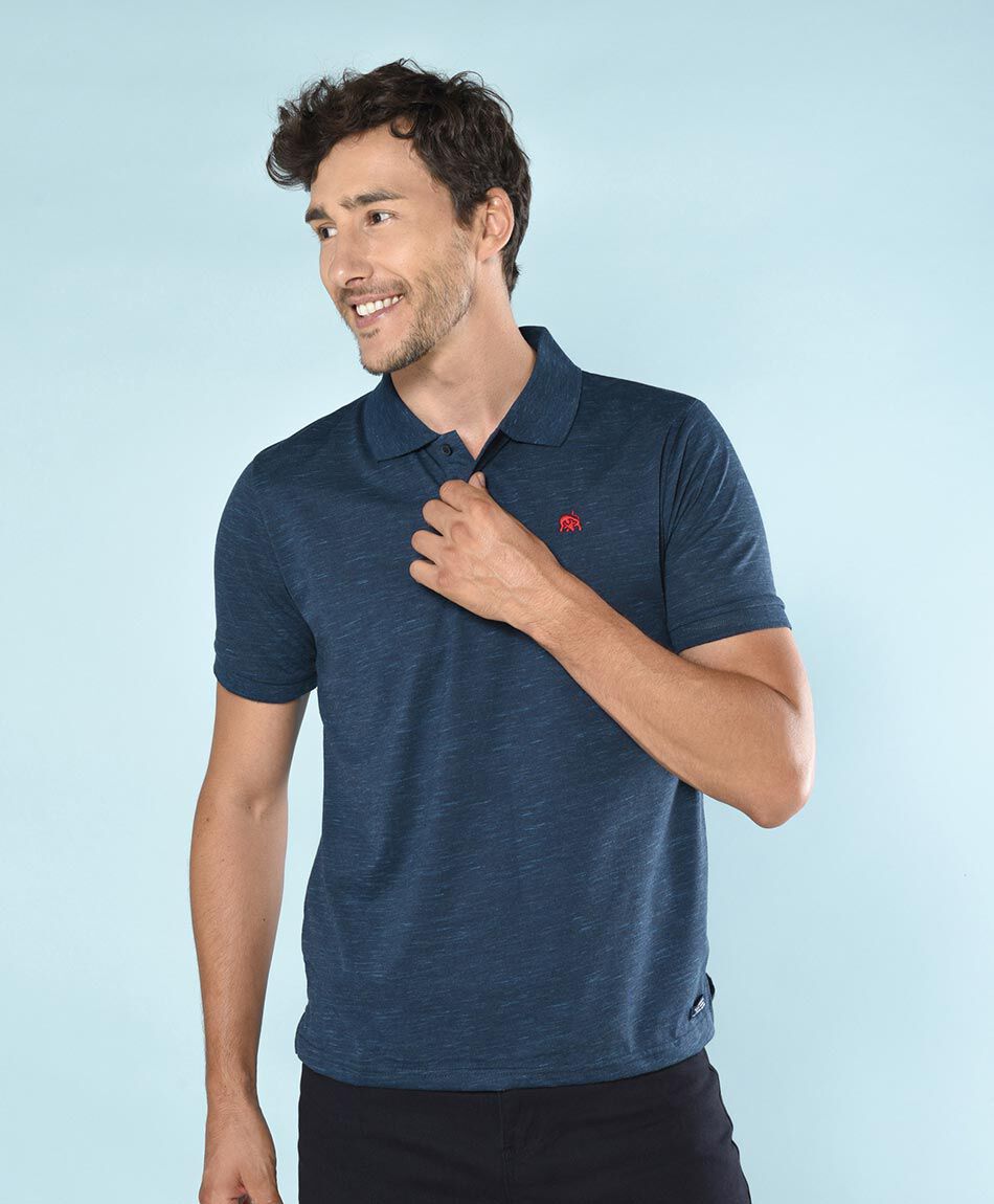 Polera hombre piqu&eacute; lisa