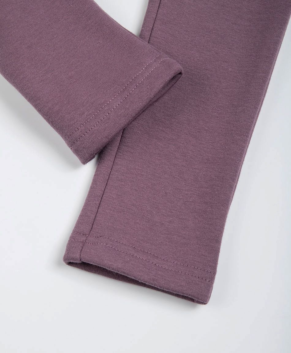 Leggins beb&eacute; forrada morada