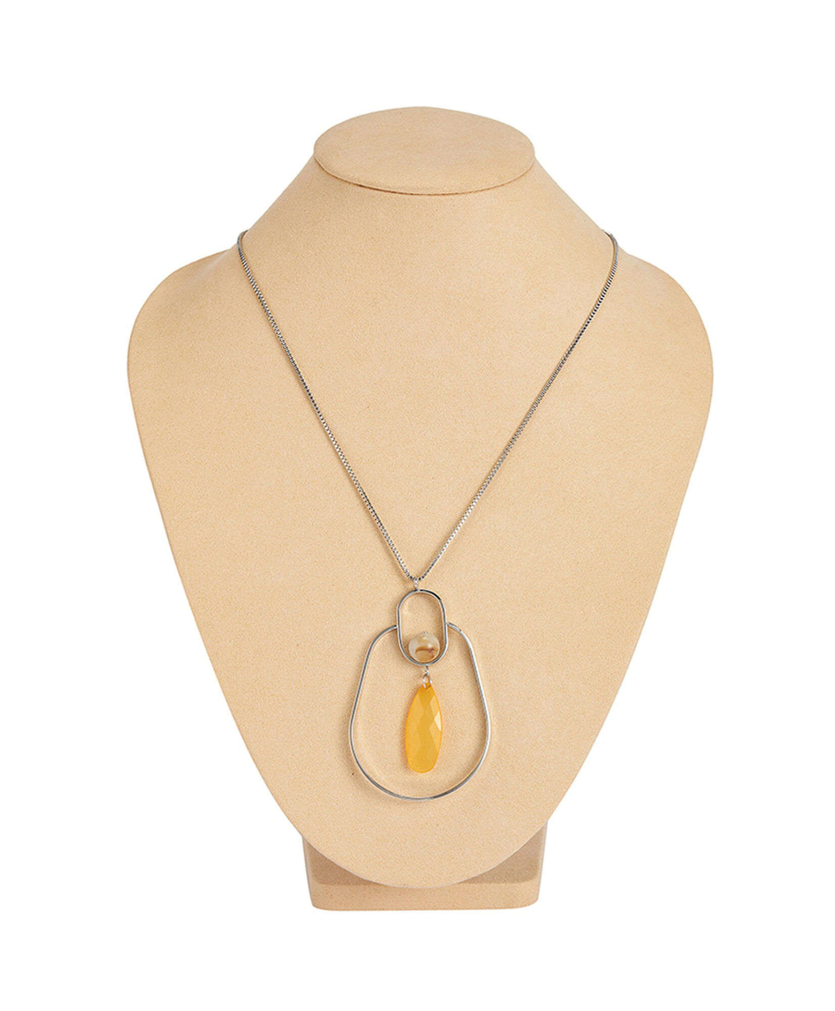 Collar mujer piedra amarilla Collar mujer piedra amarilla