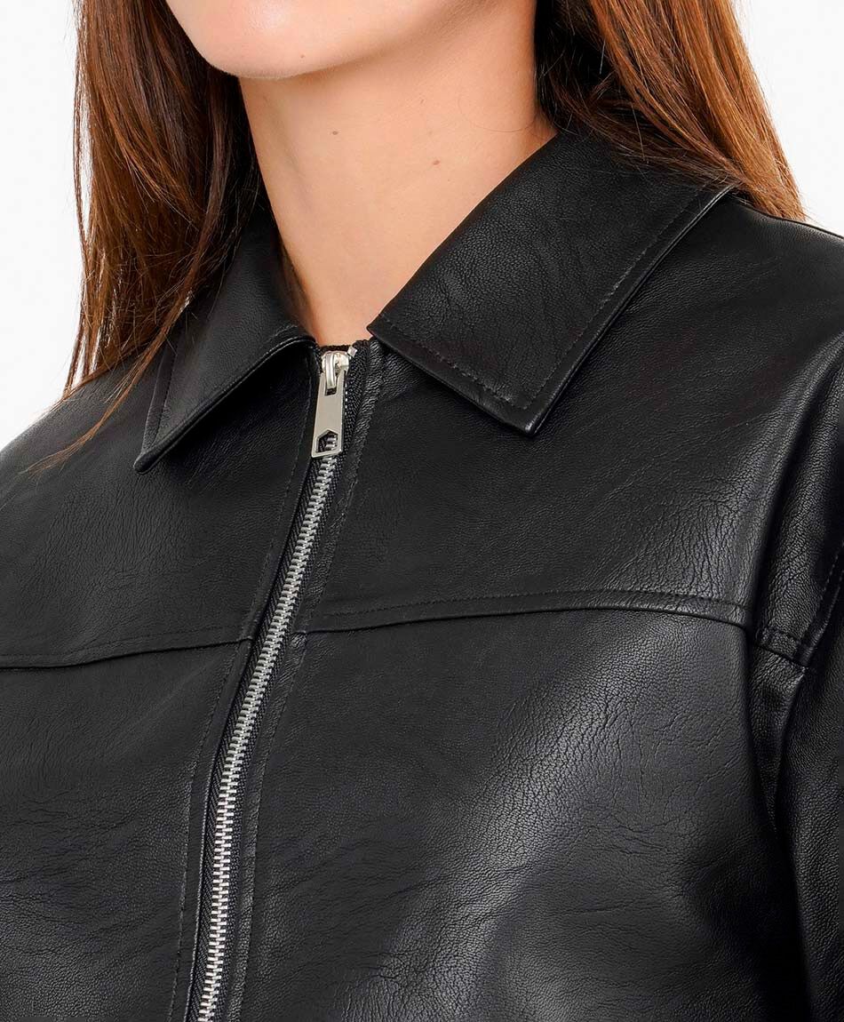 Chaqueta mujer biker eco cuero