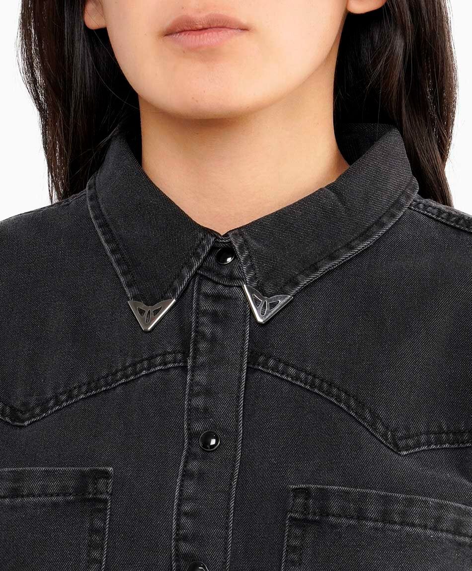 Blusa mujer denim vaquera
