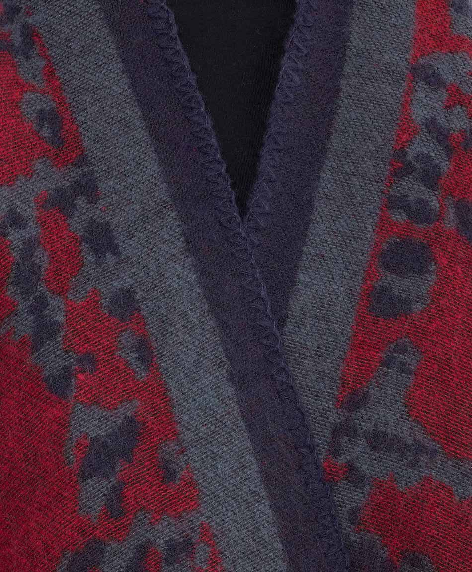 Poncho mujer dise&ntilde;o abstracto