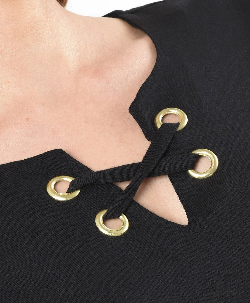 Polera mujer cinta cruzada