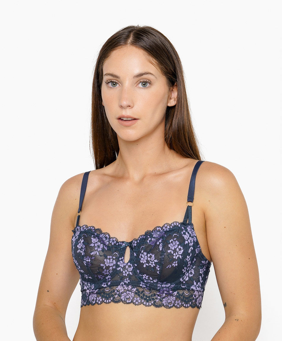 Sost&eacute;n mujer bicolor floreado