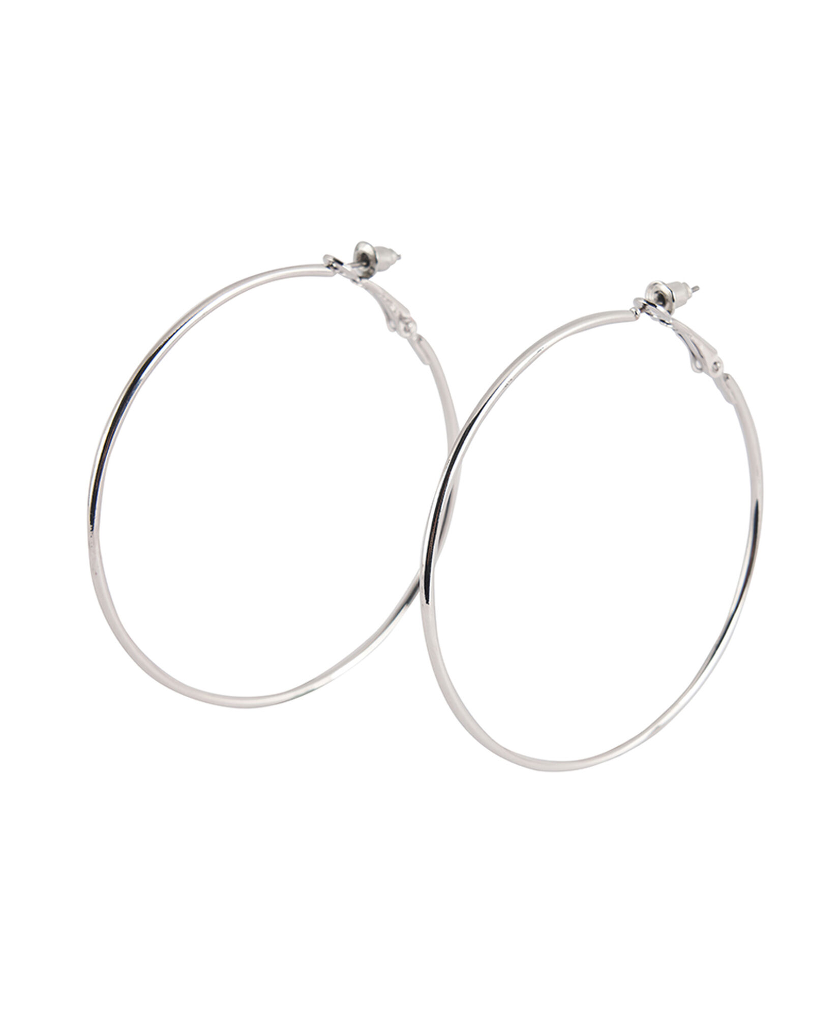 Set 5 aros mujer argollas plateadas Set 5 aros mujer argollas plateadas