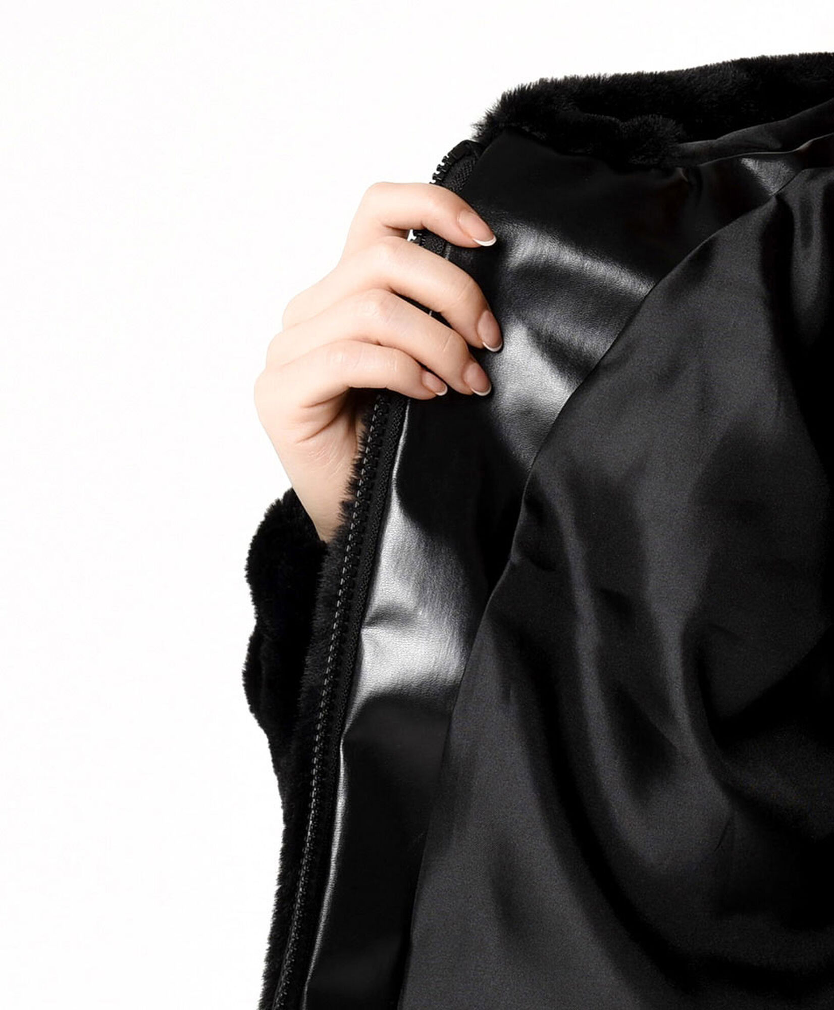 Chaqueta mujer pelitos negra Chaqueta mujer pelitos negra