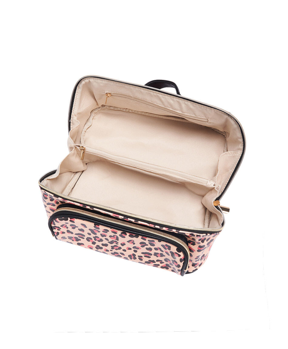 Cosmetiquero mujer animal print