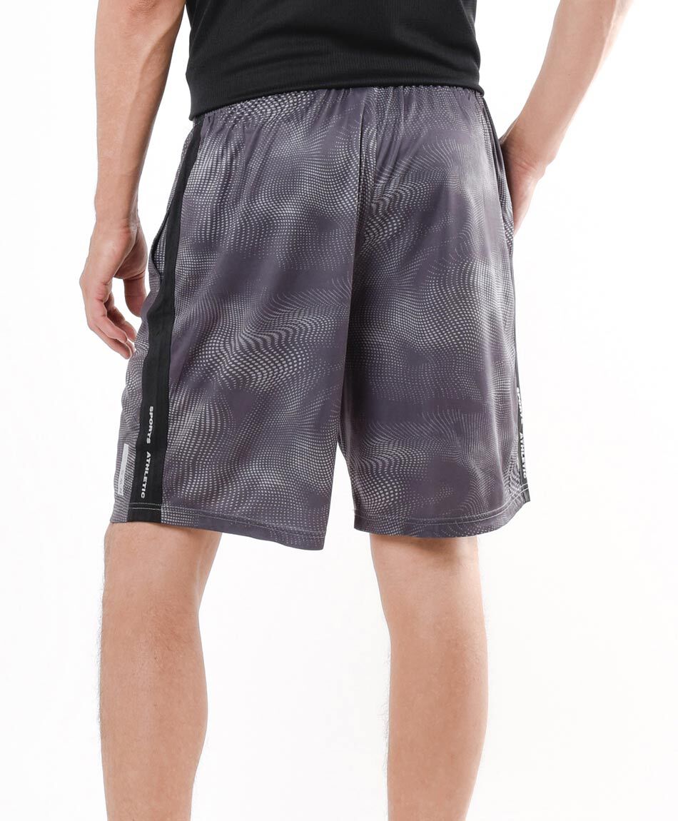 Short deportivo hombre gris puntos