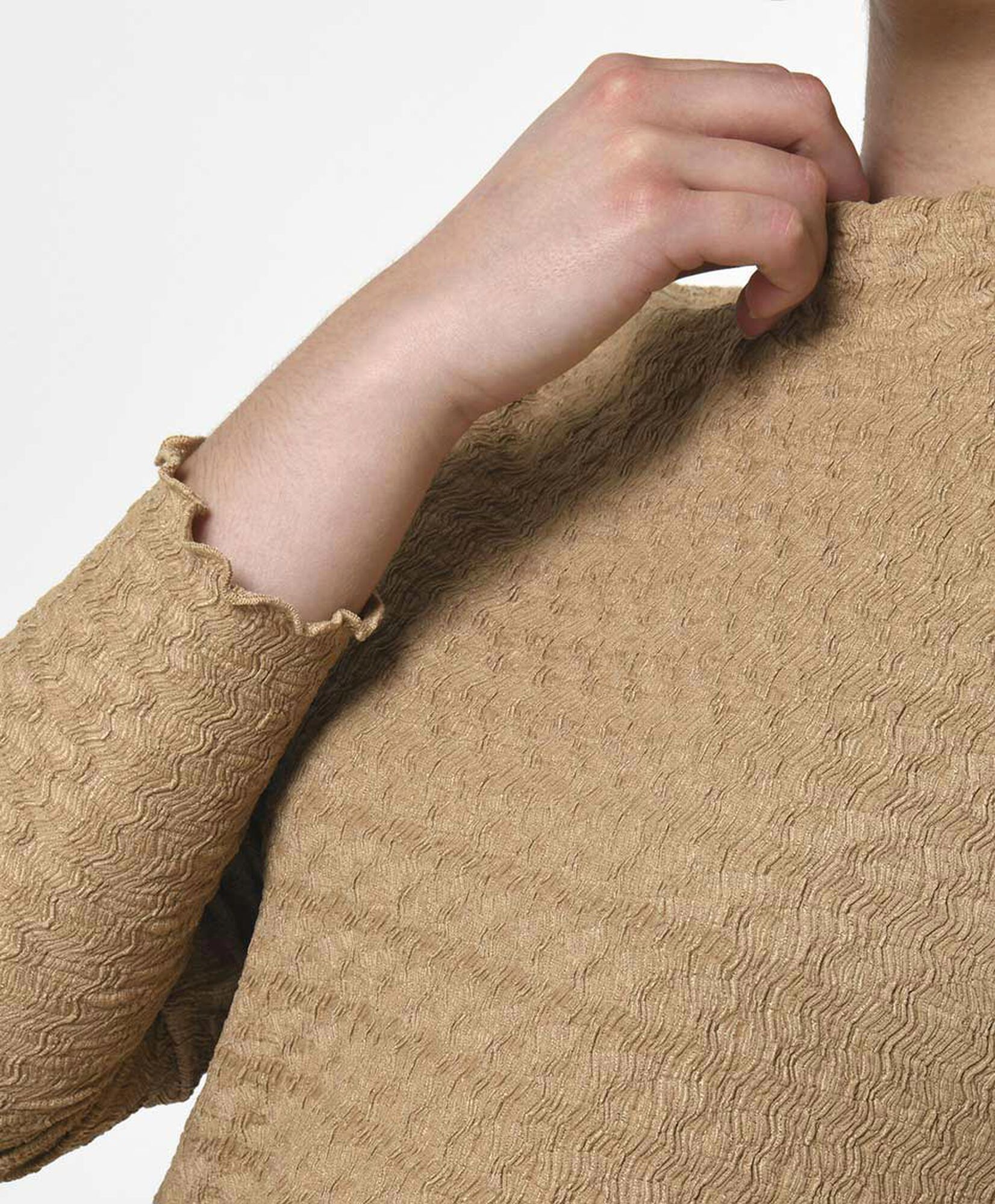 Polera mujer textura ondulada Polera mujer textura ondulada