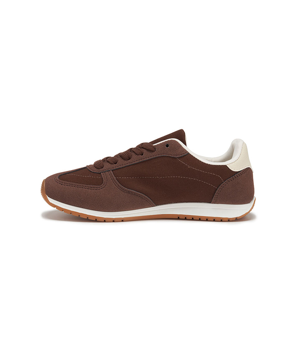 Zapatilla mujer retro mocca