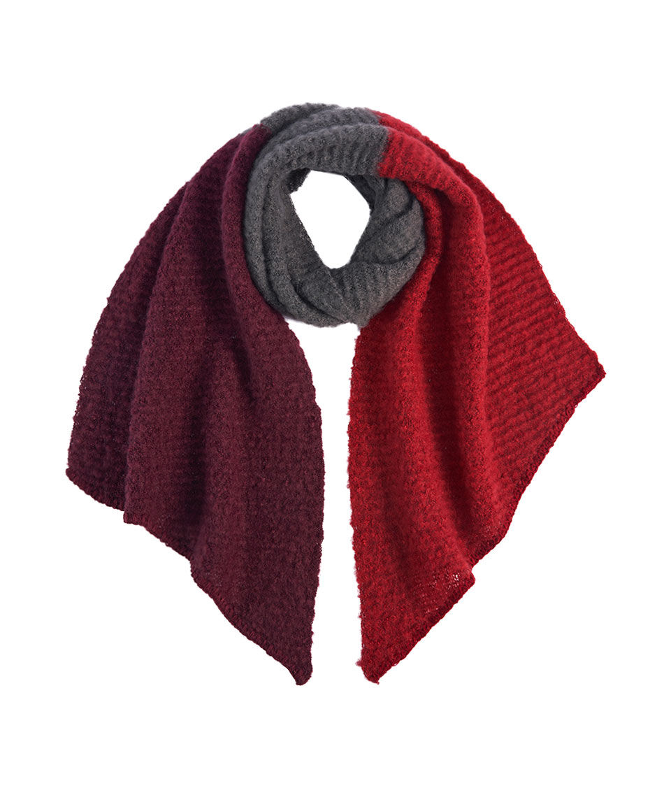 Bufanda mujer bicolor dark