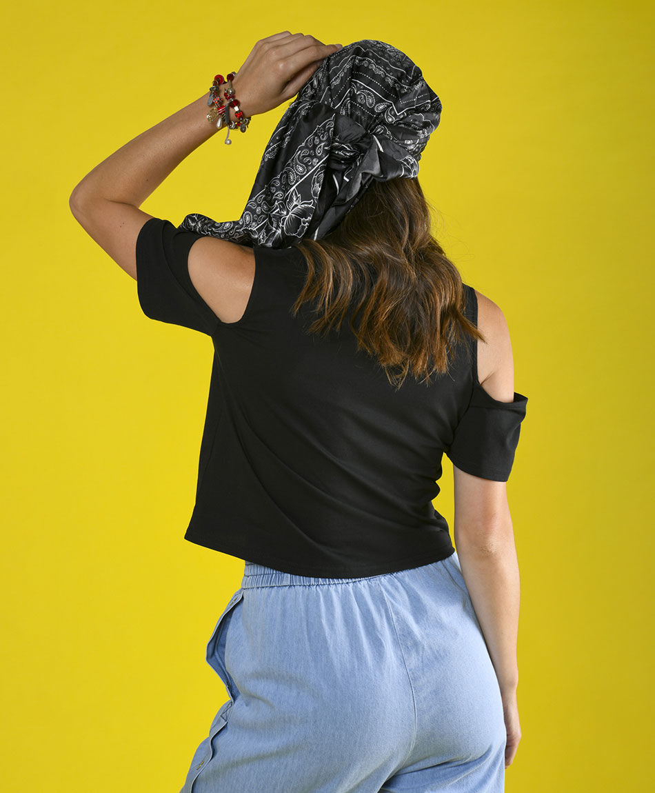 Polera sin hombros