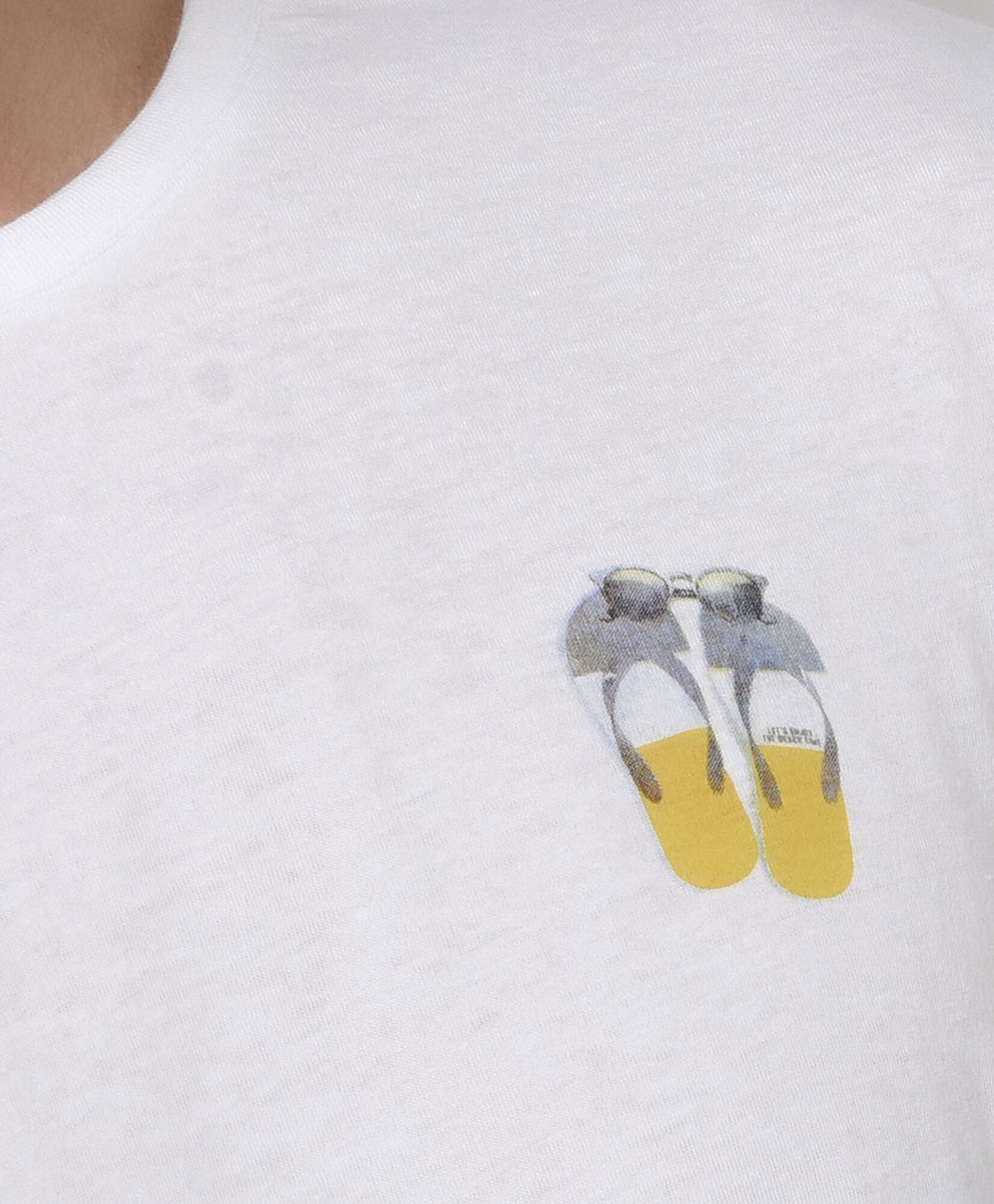 Polera hombre estampado sandalias Polera hombre estampado sandalias