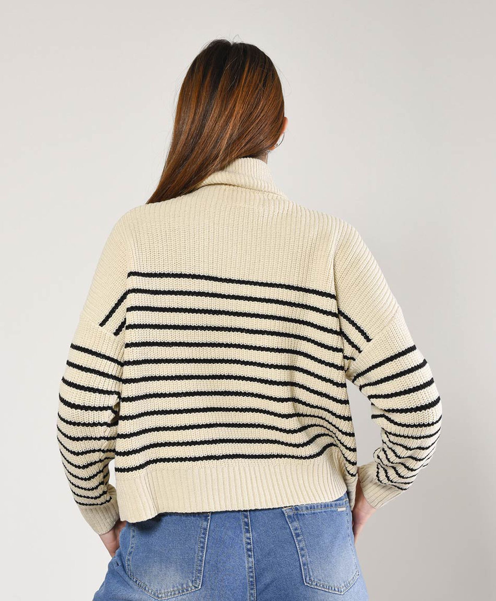 Sweater mujer cuello con cierre Sweater mujer cuello con cierre