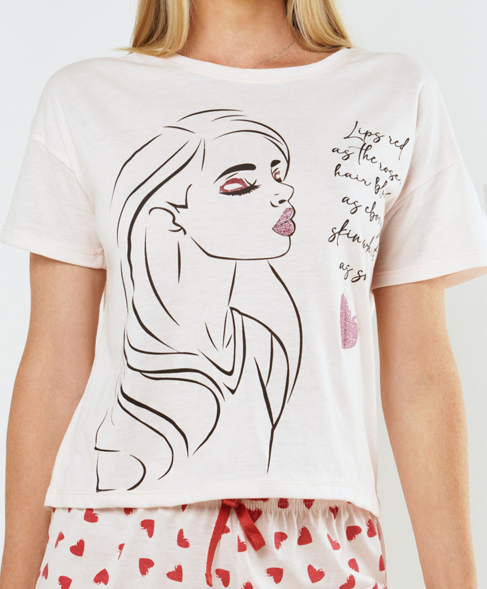 Pijama mujer lady corazones short Pijama mujer lady corazones short