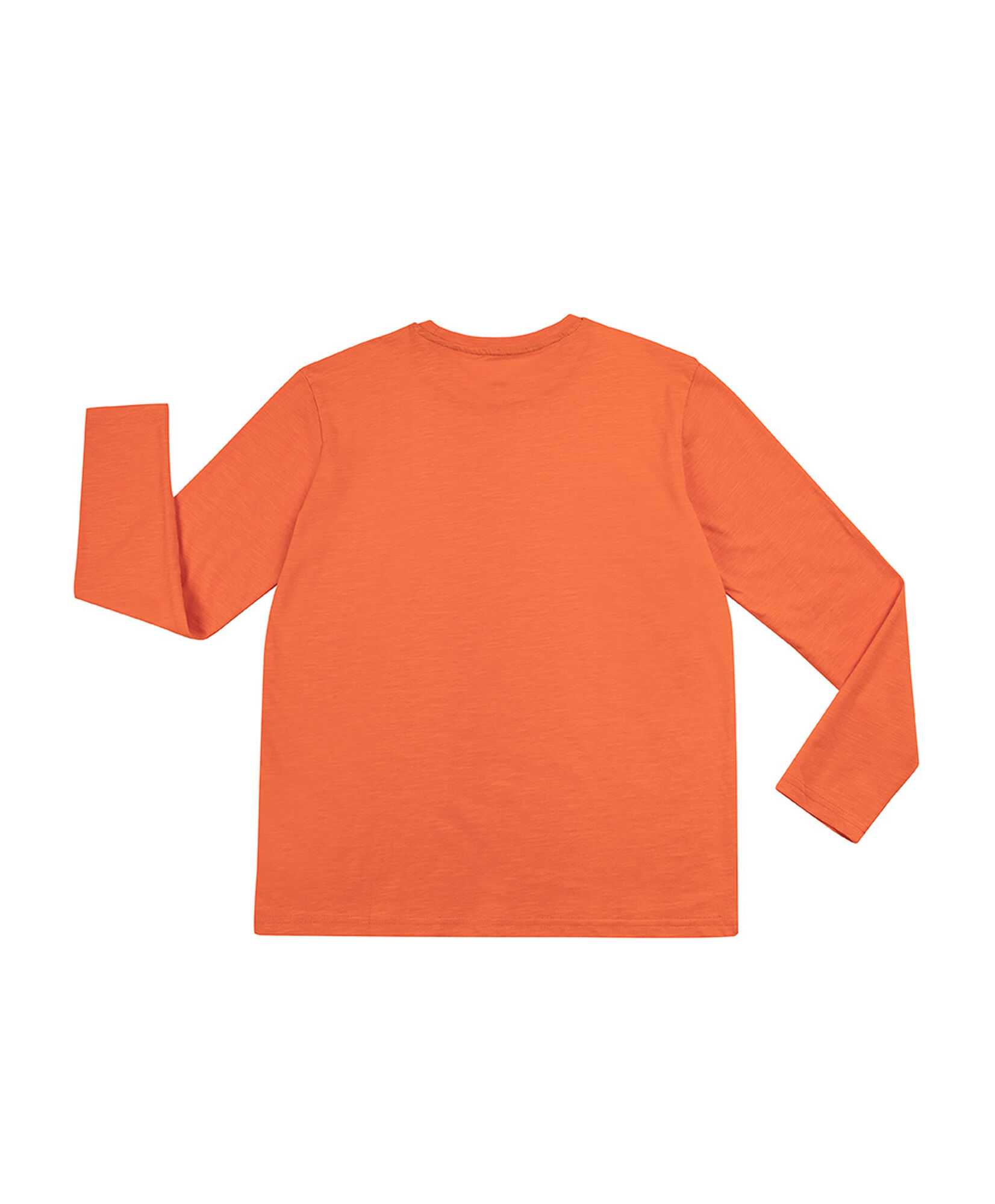 Polera niño manga larga básica naranjo Polera niño manga larga básica naranjo