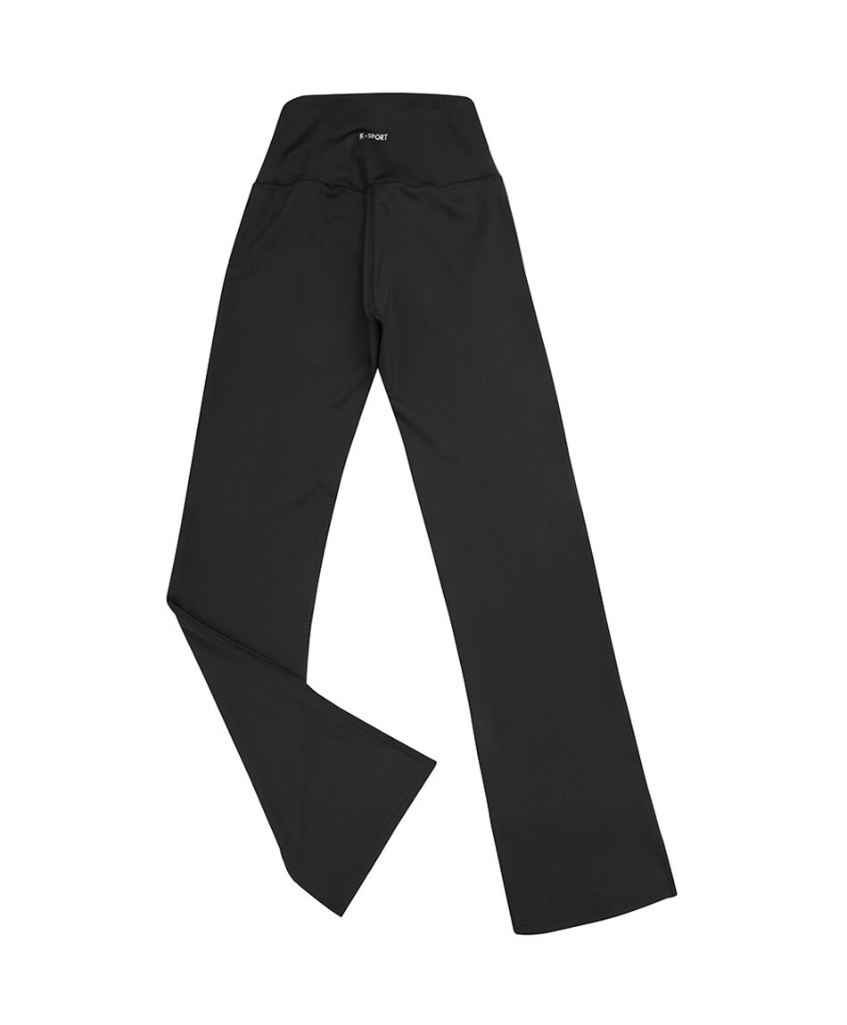 Calza deportiva mujer acampanada black