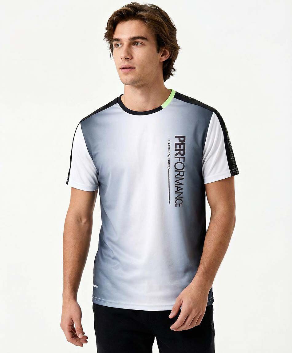 Polera deportiva hombre degrad&eacute;
