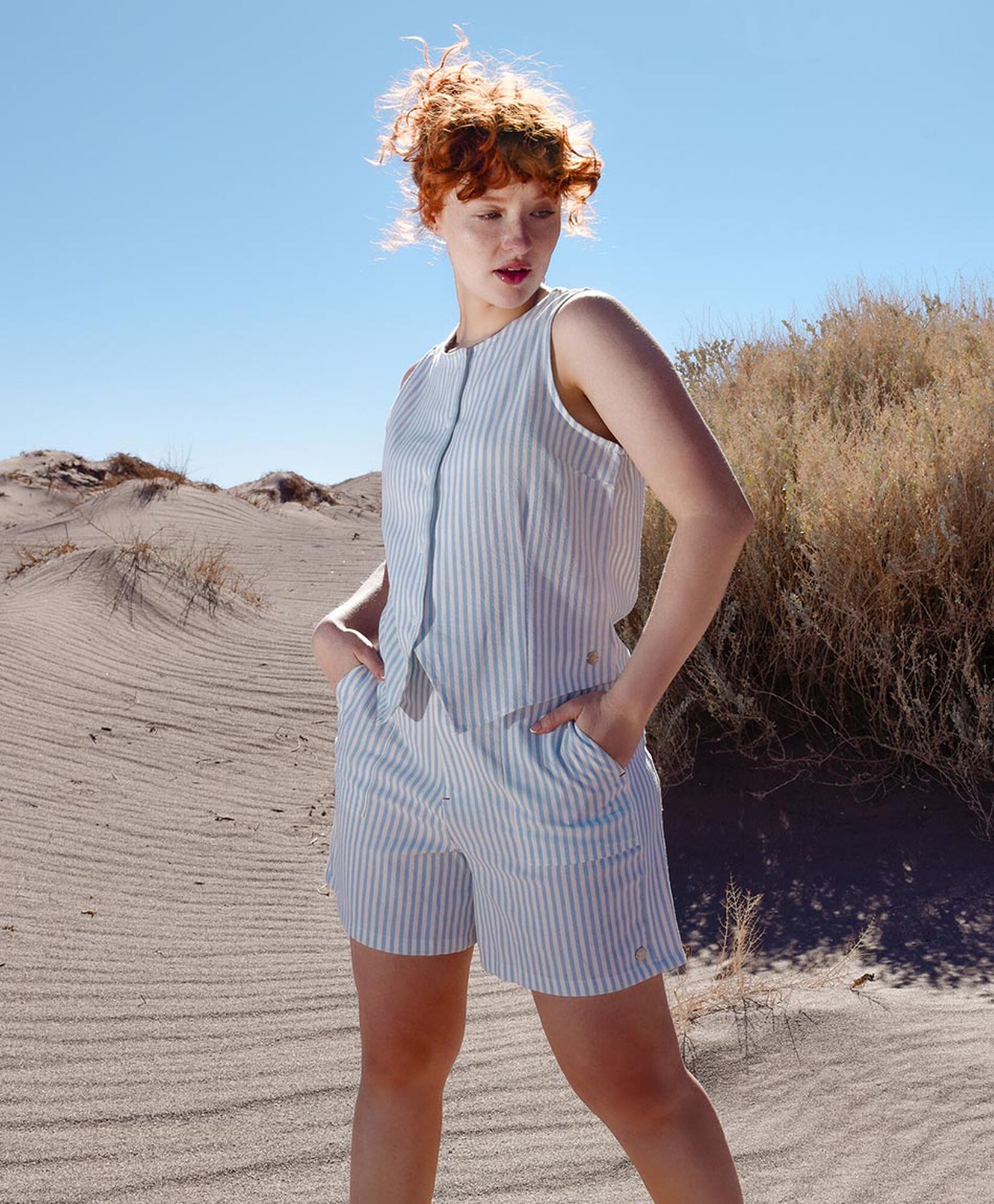 Short mujer rayas bicolor Short mujer rayas bicolor