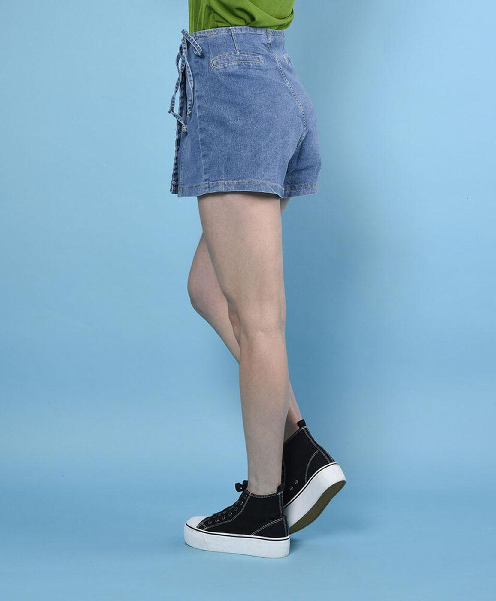 Mini denim cruzada Mini denim cruzada