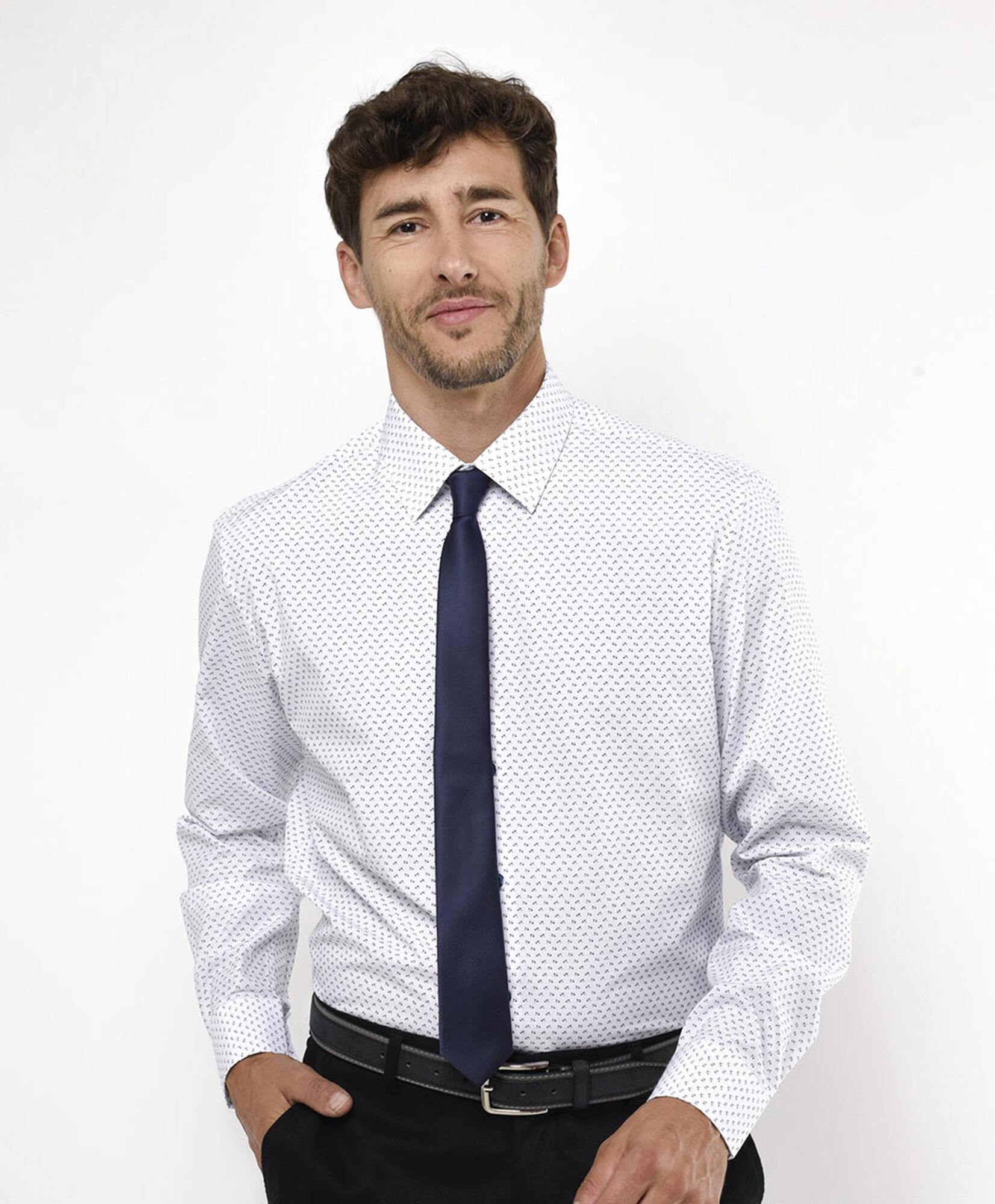 Camisa hombre mini flor Camisa hombre mini flor