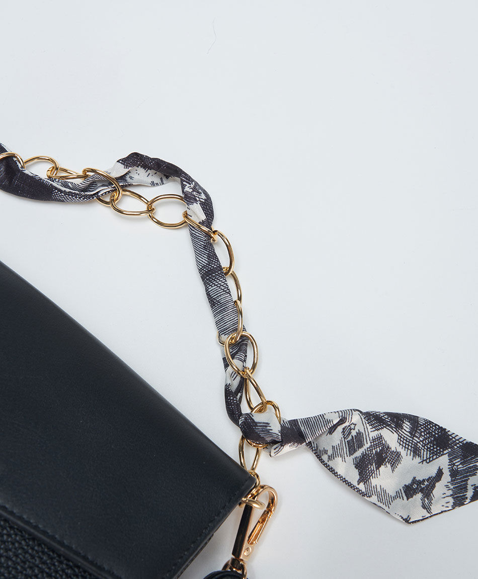 Mini cartera mujer pompon