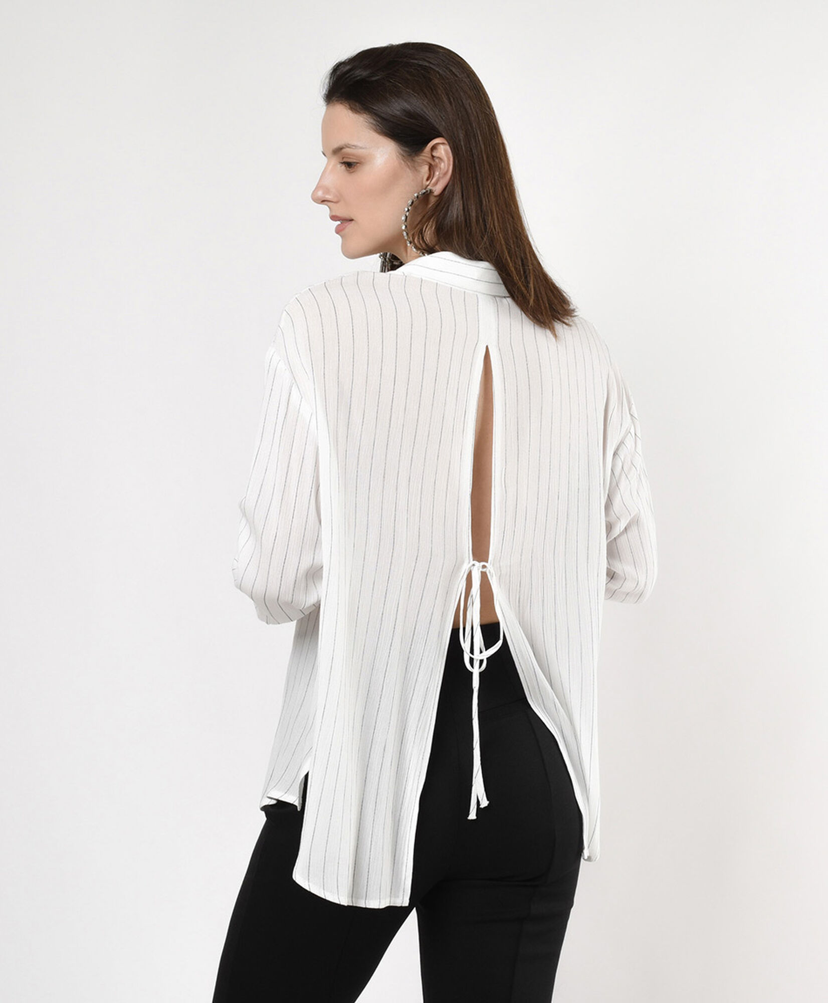 Blusa mujer líneas bolsillo Blusa mujer líneas bolsillo
