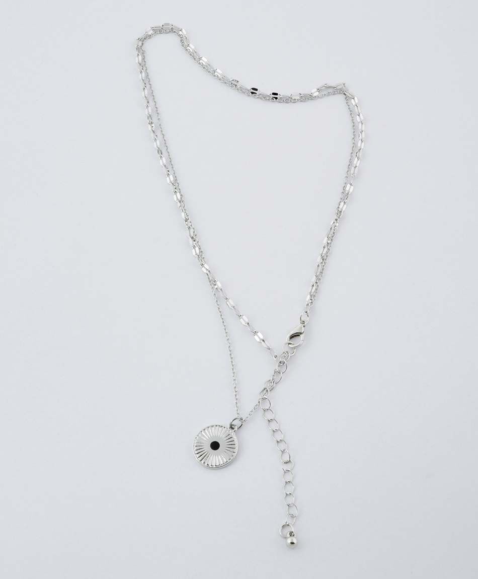 Collar mujer doble cadena 1 pieza